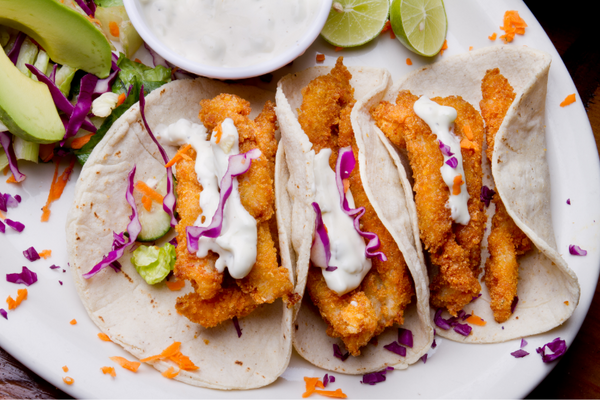 Beer Battered Local Rockfish Tacos with Sliced Brokaw Avocado Recipe