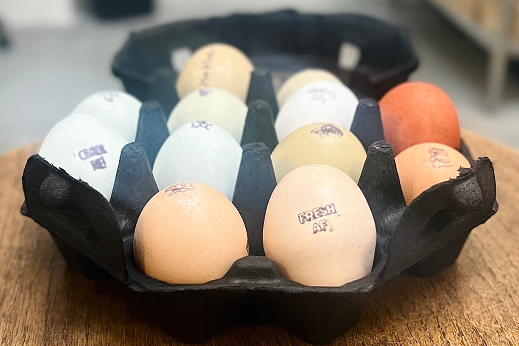 Chicken Eggs (Bee La Forte Farm) - Dozen – Four Star Seafood and