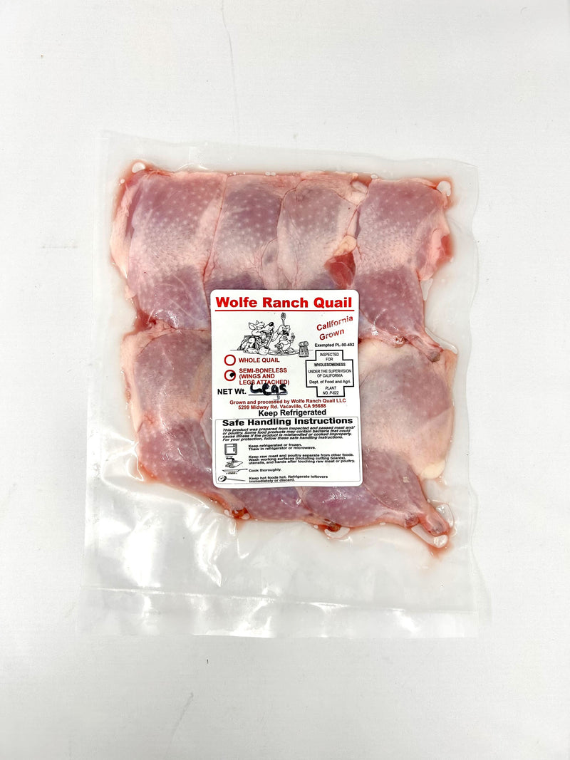Wolfe Ranch Quail Legs - 8ea/bag