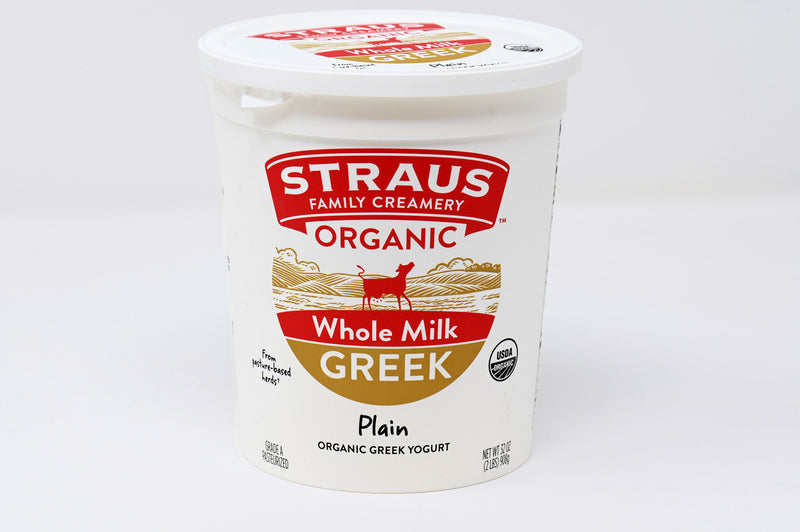 Straus Greek Whole Milk Yogurt (Organic) - Quart