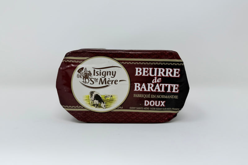 Block of Isigny Ste. Mere Beurre de Baratte Unsalted French Butter 