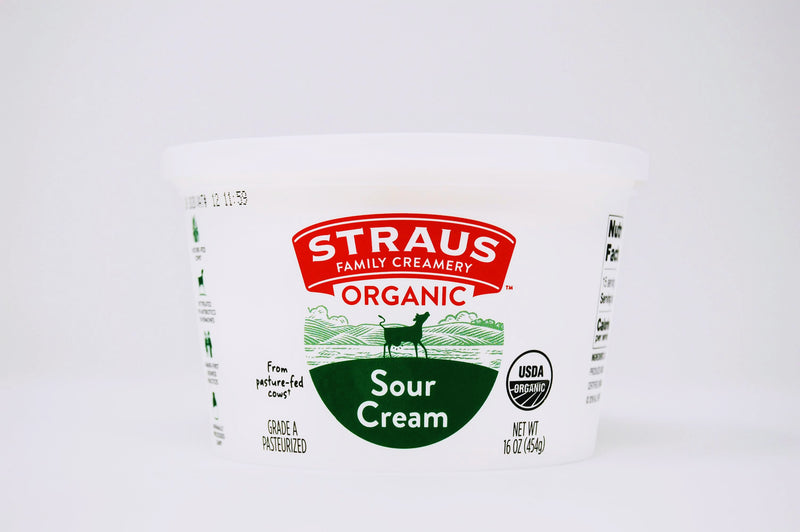 Straus Sour Cream Organic pint