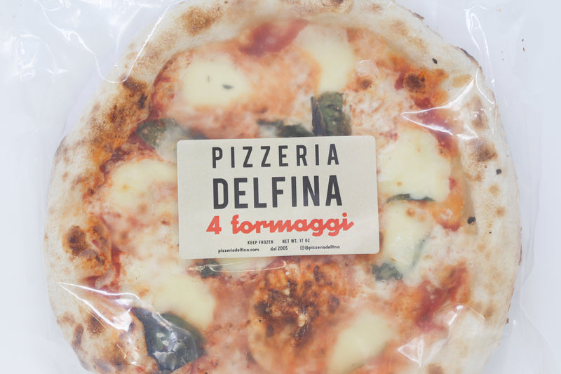 4 formaggi pizza pie