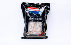raw frozen shrimp in a bag