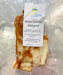 Warm Smoked Sturgeon - 1 package